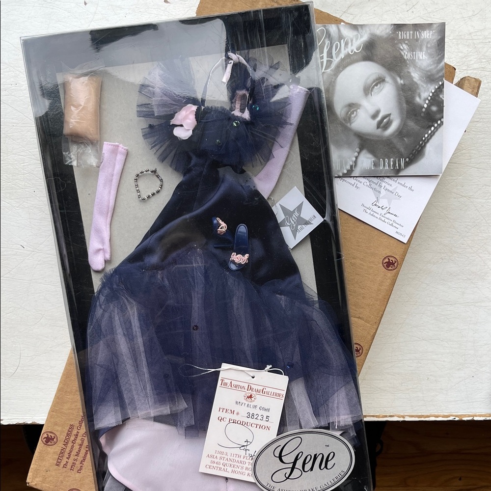 NIB Ashton-Drake Gene Doll “RIGHT IN STEP” Party Dress Costume w/COA OC 0024